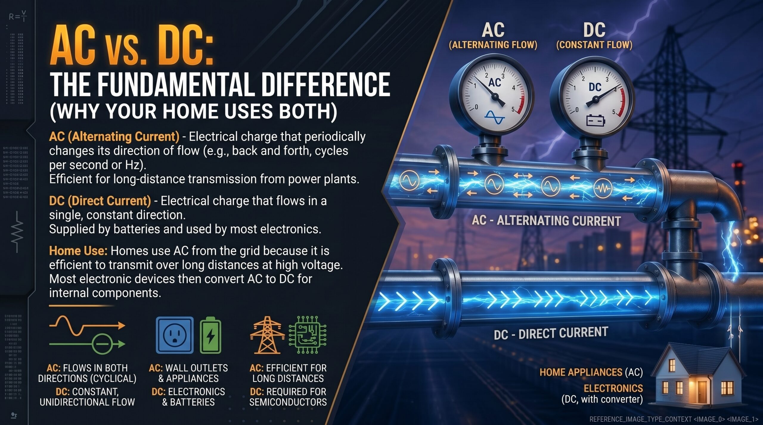 ACvsDC: What Is the Difference and Why Does Your Home Use Both?