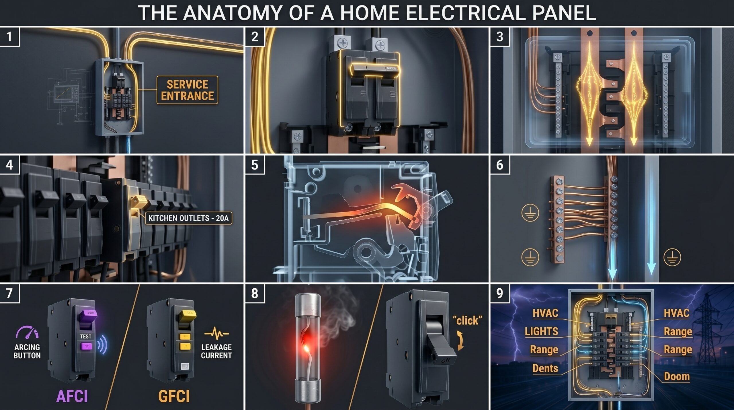 The Anatomy of a Home Electrical Panel: What Do Your Breakers Actually Do?
